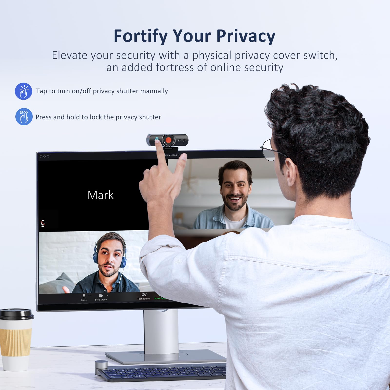 Foto 4 pulgar | Cámara Web Nexigo Hellocam Pro 1080p 60 Fps Con Windows Hello - Venta Internacional.