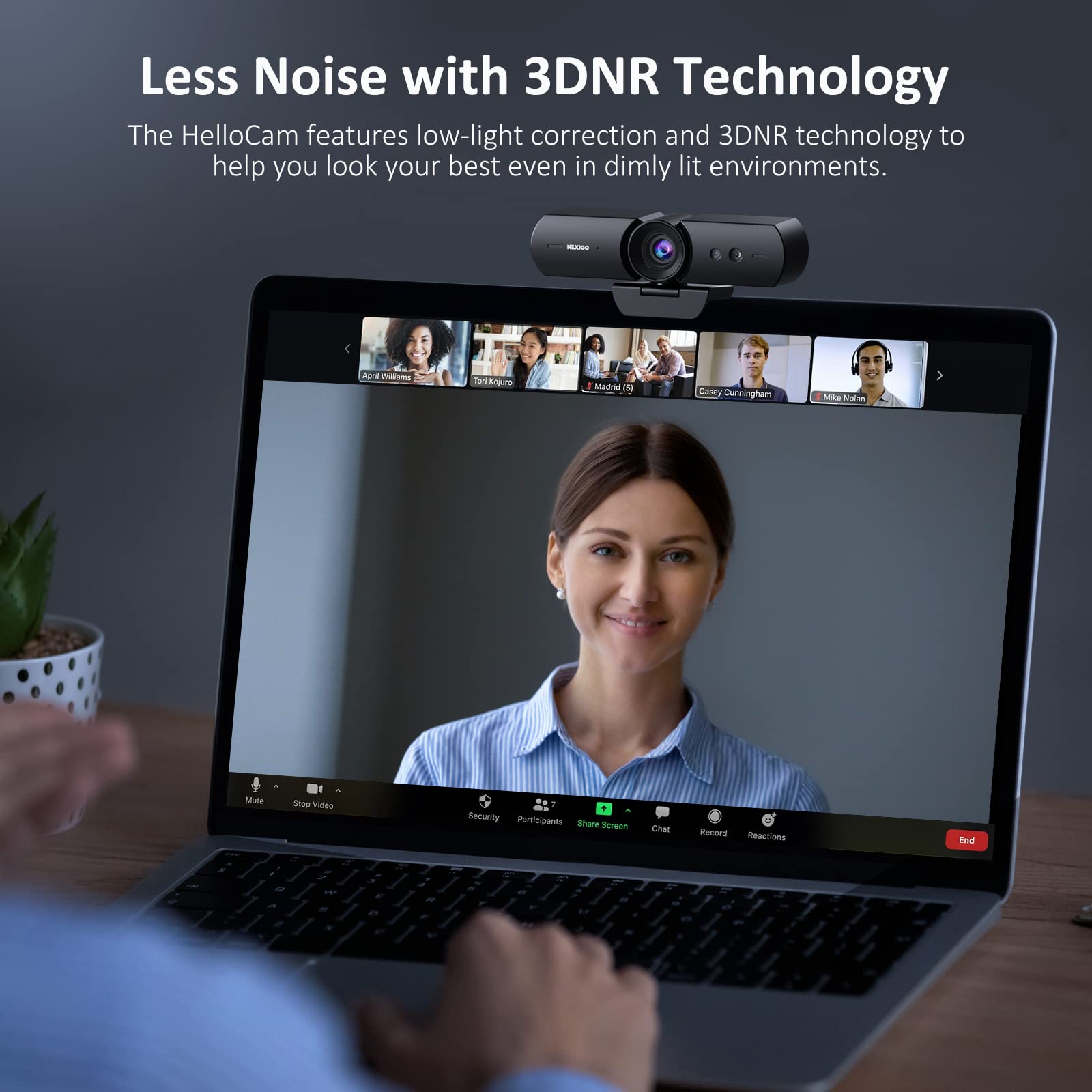 Foto 6 | Cámara Web Nexigo Hellocam 1080p Con Windows Hello - Venta Internacional.