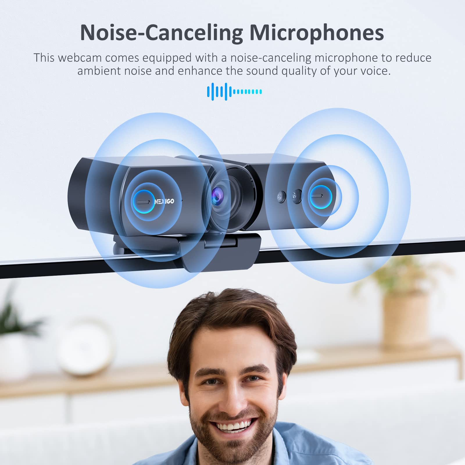 Foto 7 | Cámara Web Nexigo Hellocam 1080p Con Windows Hello - Venta Internacional.