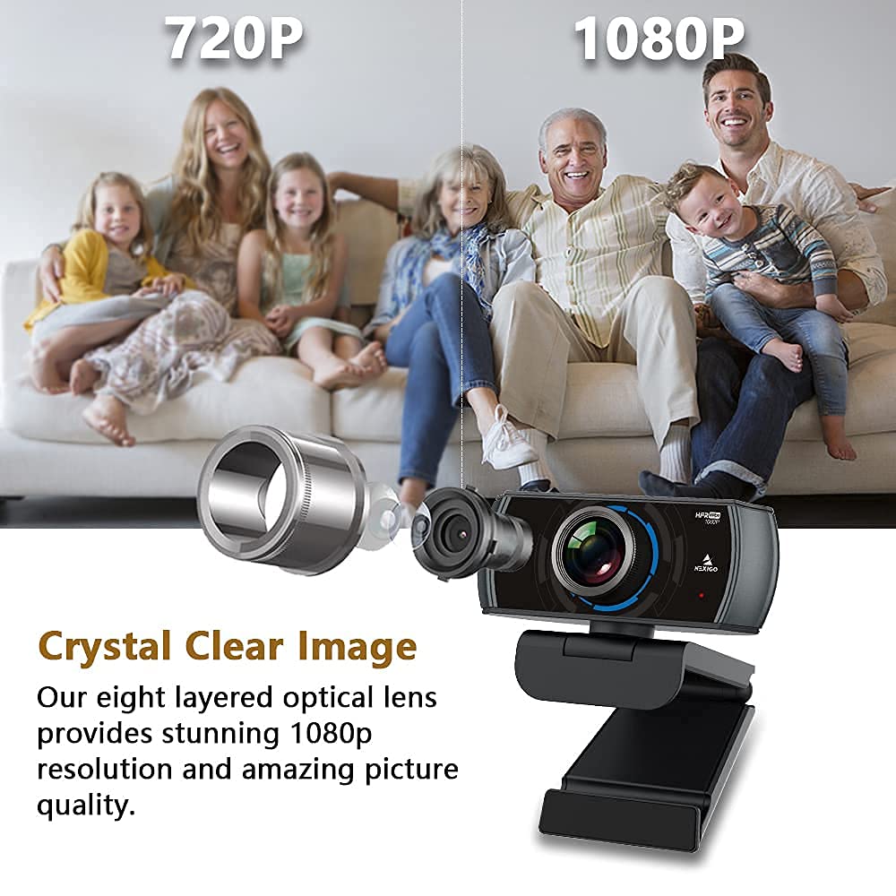 Foto 4 | Cámara Web Nexigo N980p 1080p 60fps Con Micrófono Usb - Venta Internacional.