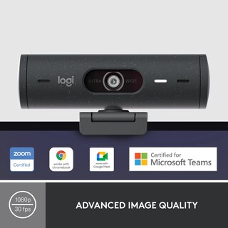 Foto 2 | Reacondicionado Cámara Web Logitech Brio 500 De 4 Mp 1080p Usb-c Color Grafito Renovada - Venta Internacional.