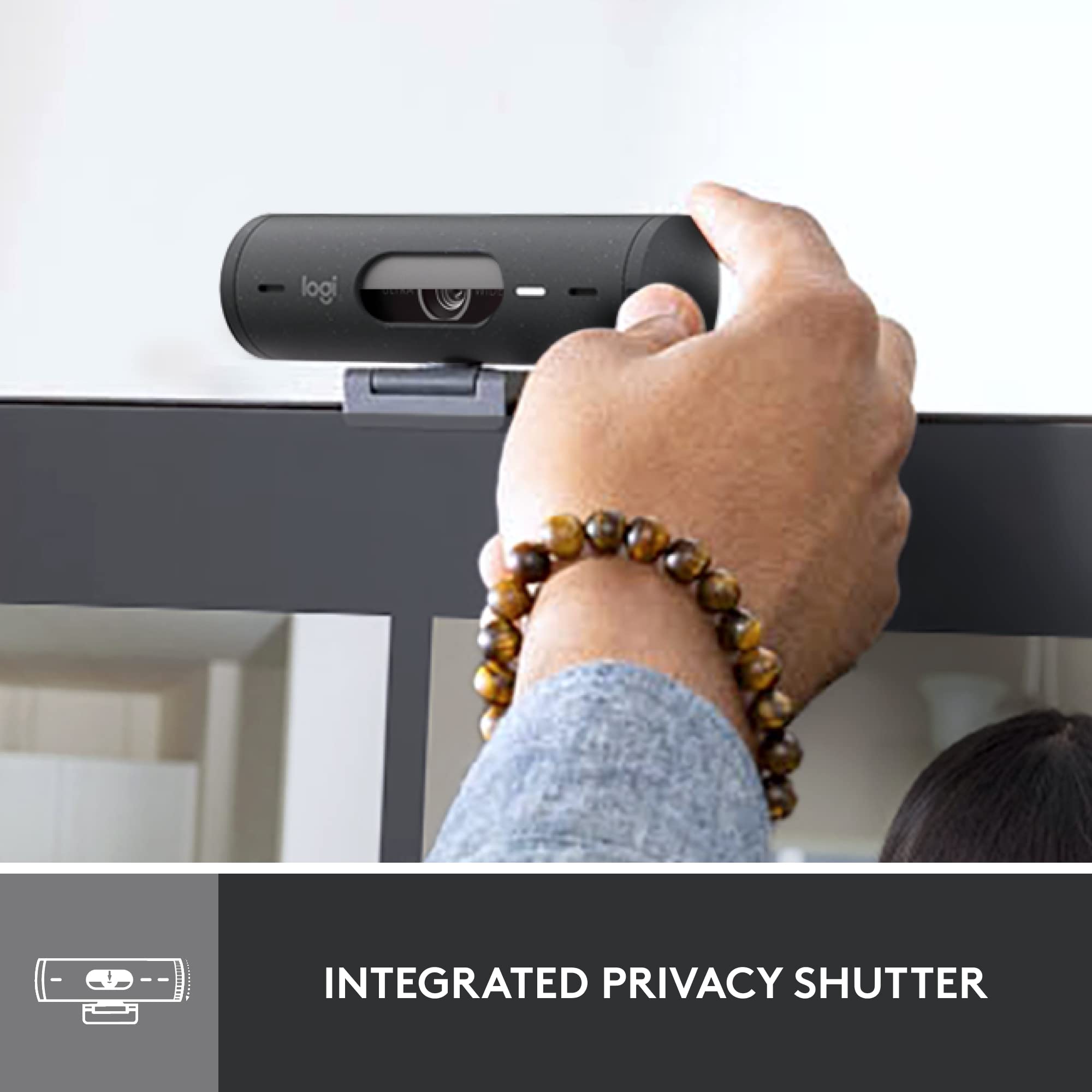 Foto 6 | Reacondicionado Cámara Web Logitech Brio 500 De 4 Mp  1080p  Usb-c  Color Grafito  Renovada - Venta Internacional.