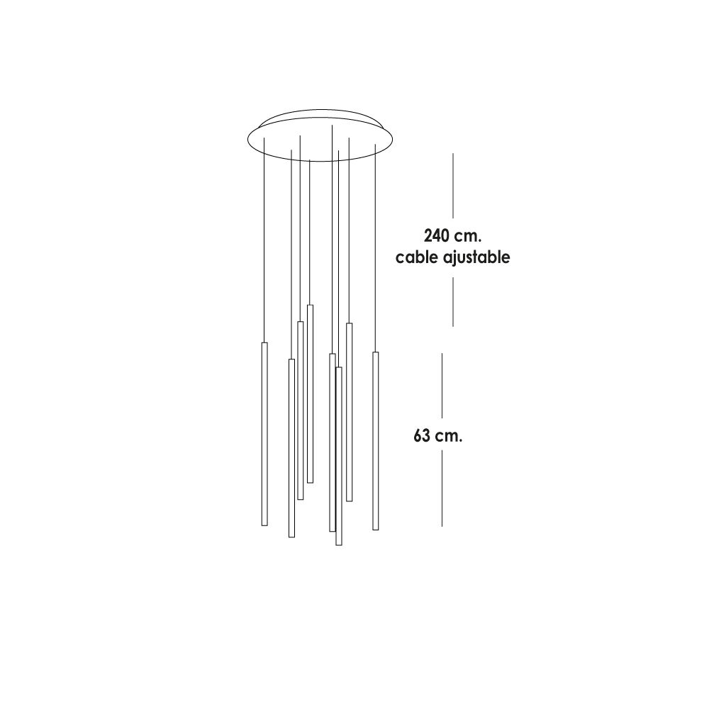 Foto 3 pulgar | Ucto Lampara Colgante Led Minimalista Iliosinnova