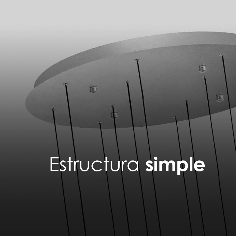 Foto 4 pulgar | Ucto Lampara Colgante Led Minimalista Iliosinnova