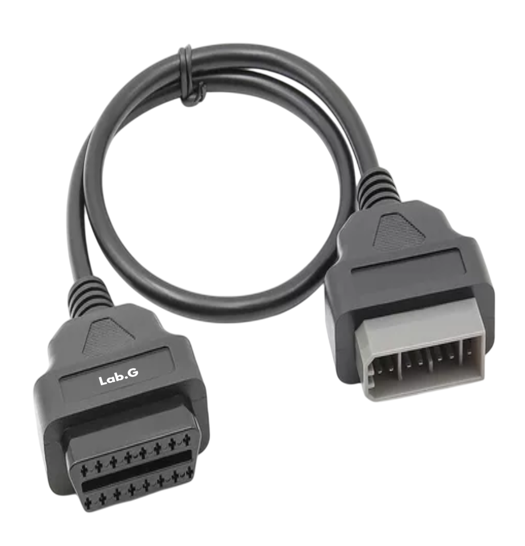 Foto 1 | Adaptador De Escáner Obd2 Para Nissan/tsuru De 16 A 14 Pines Lab.g Negro