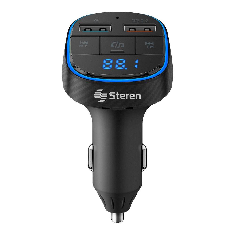 Foto 1 | Transmisor Fm Bluetooth con Cargador Turbo Charge  Reproductor Mp3 Steren