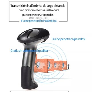Foto 3 | Lector de Códigos de Barras Inalámbrico Eo Safe Imports Esi-5274 Negro Recargable