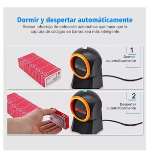 Foto 4 | Lector Código Barras Omnidireccional 1d/2d/qr Usb Scanner Negro