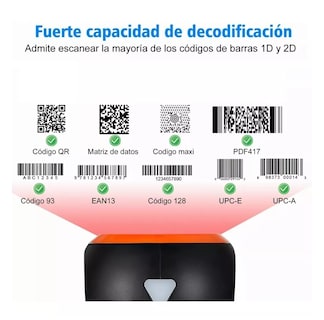 Foto 5 | Lector Código Barras Omnidireccional 1d/2d/qr Usb Scanner Negro