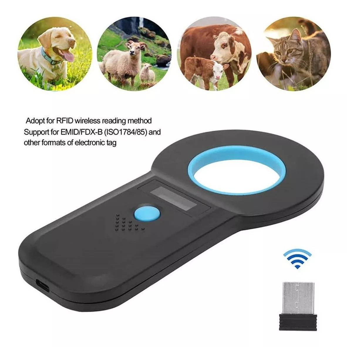 Foto 7 | Lector De Escáner De Chips De Microchip Para Mascotas 134,2 Khz/125 Khz - Venta Internacional.