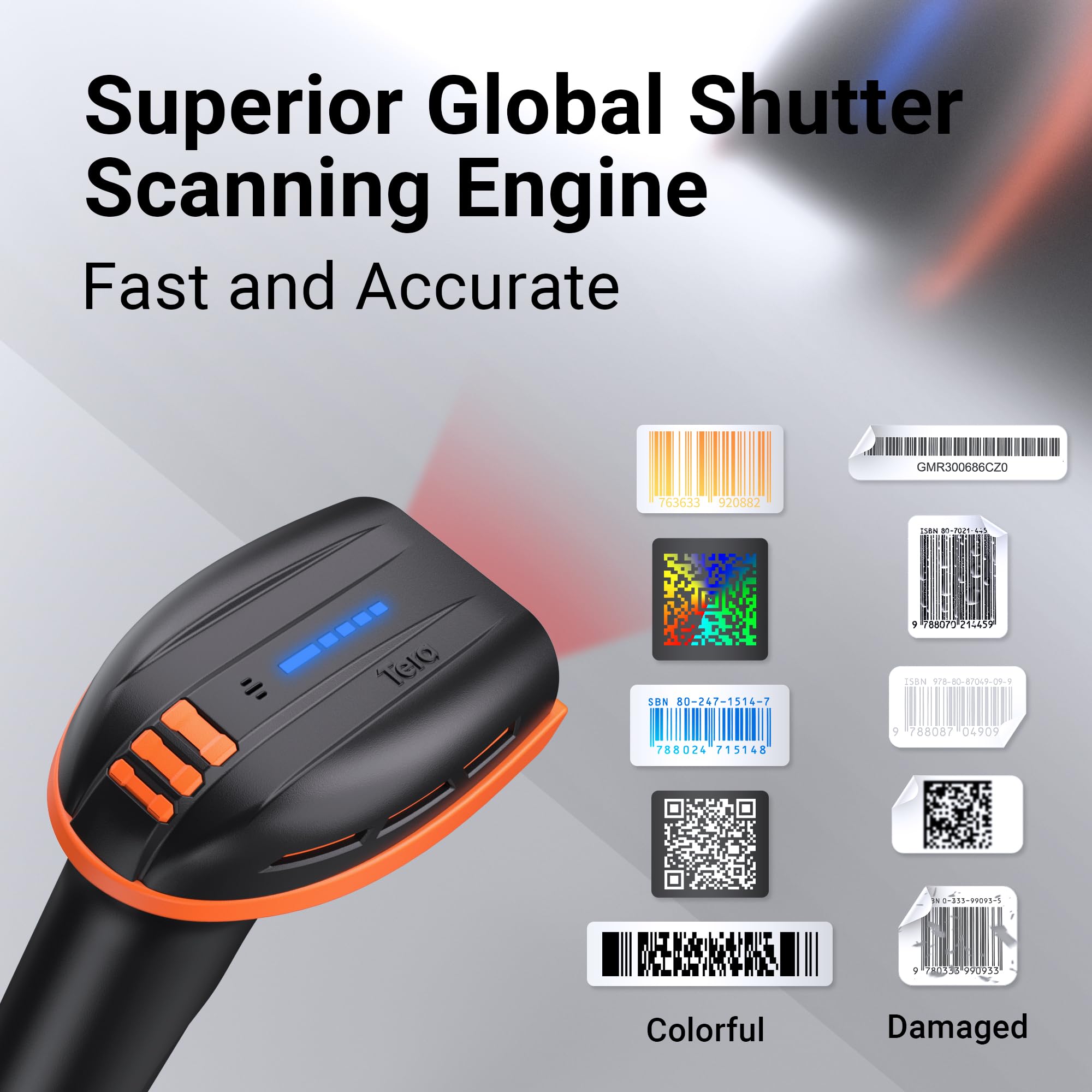 Foto 6 pulgar | Escáner De Código De Barras Tera Pro D6100 1d 2d Qr Bluetooth Usb Con Cable - Venta Internacional.