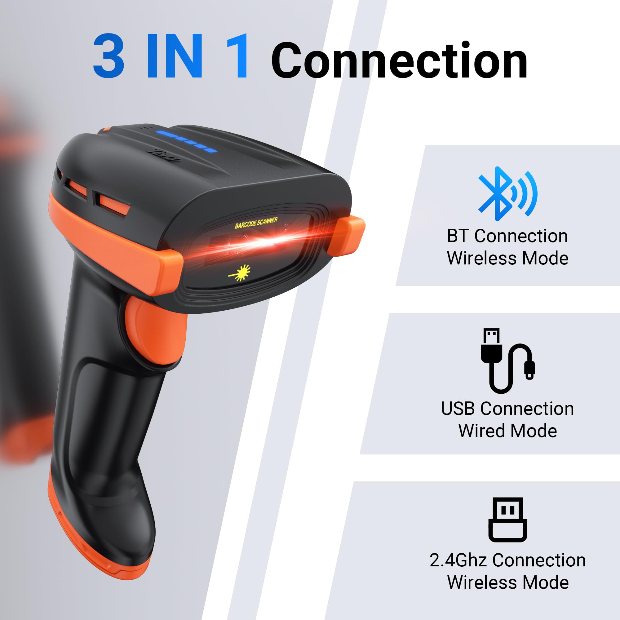 Foto 8 pulgar | Escáner De Código De Barras Tera Pro D6100 1d 2d Qr Bluetooth Usb Con Cable - Venta Internacional.