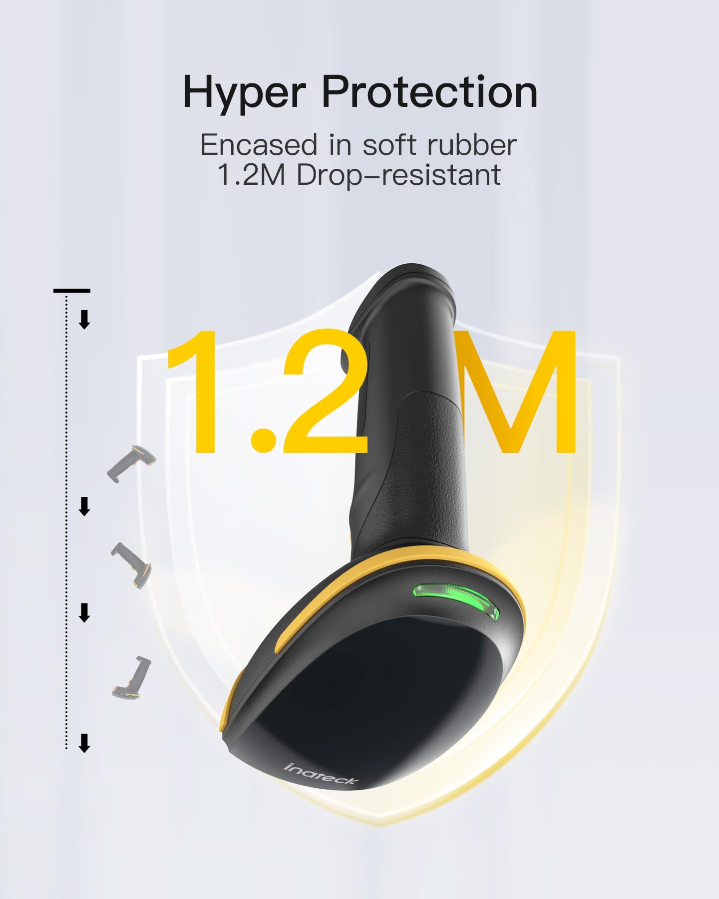 Foto 4 | Escáner De Código De Barras Inalámbrico Inateck Bluetooth 1d Usb Con App Y Sdk - Venta Internacional.