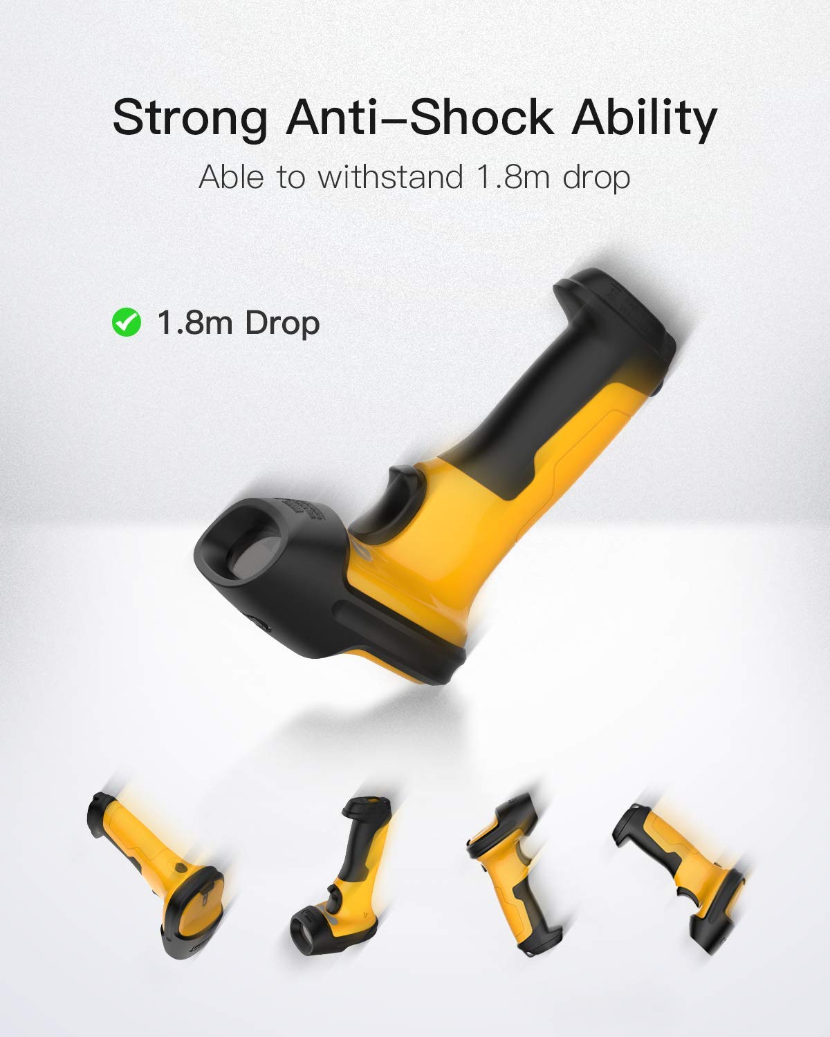 Foto 4 | Escáner De Código De Barras Inateck P6 Inalámbrico De 2,4 Ghz, 2600 Mah, 60 M De Alcance - Venta Internacional.