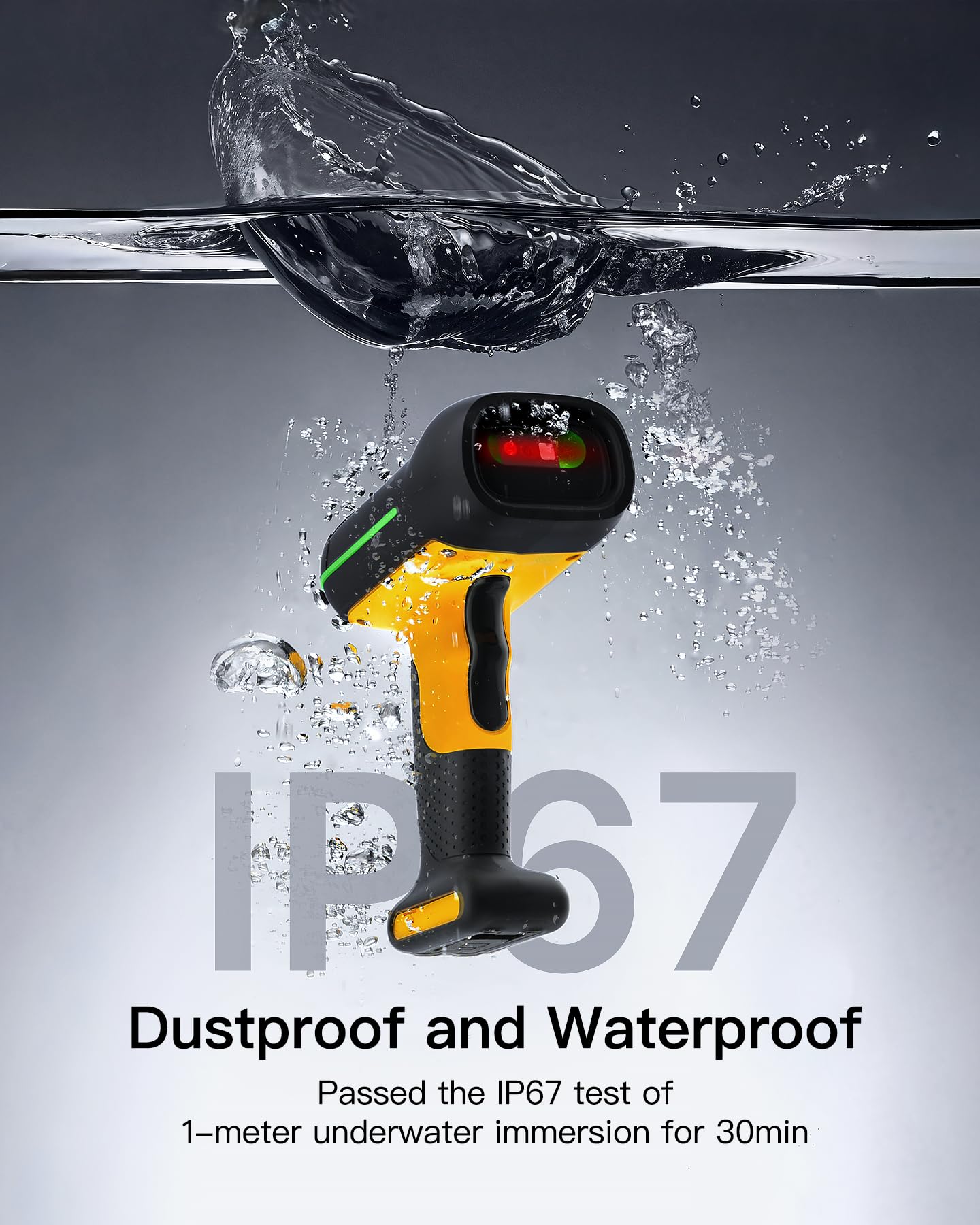Foto 2 | Escáner De Código De Barras Inateck Bcst-75 Bluetooth 1d 2d Qr Code Ip67 - Venta Internacional.