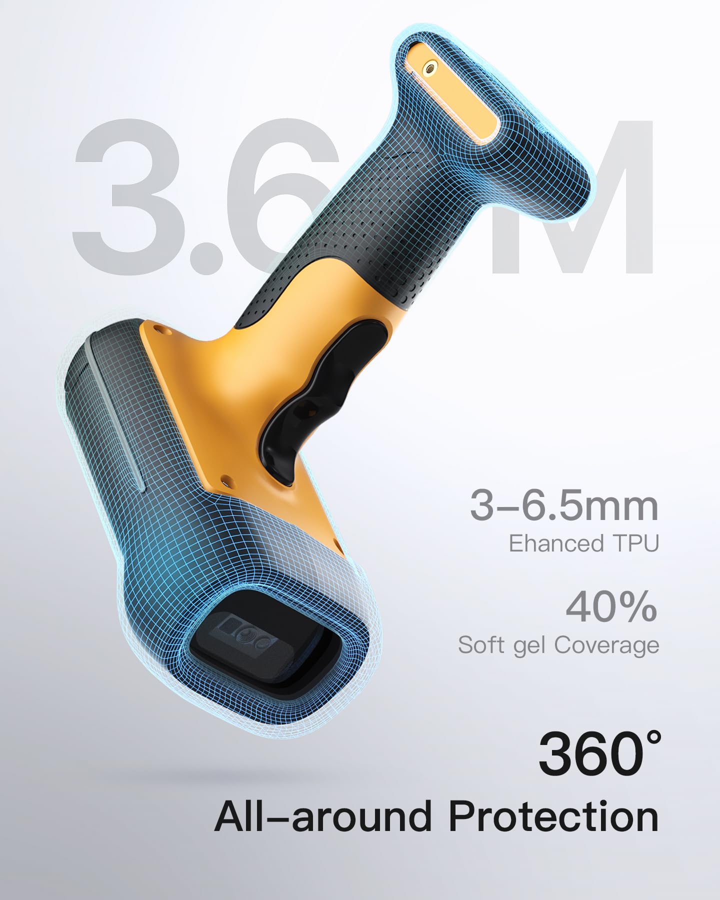 Foto 4 pulgar | Escáner De Código De Barras Inateck Bcst-75 Bluetooth 1d 2d Qr Code Ip67 - Venta Internacional.