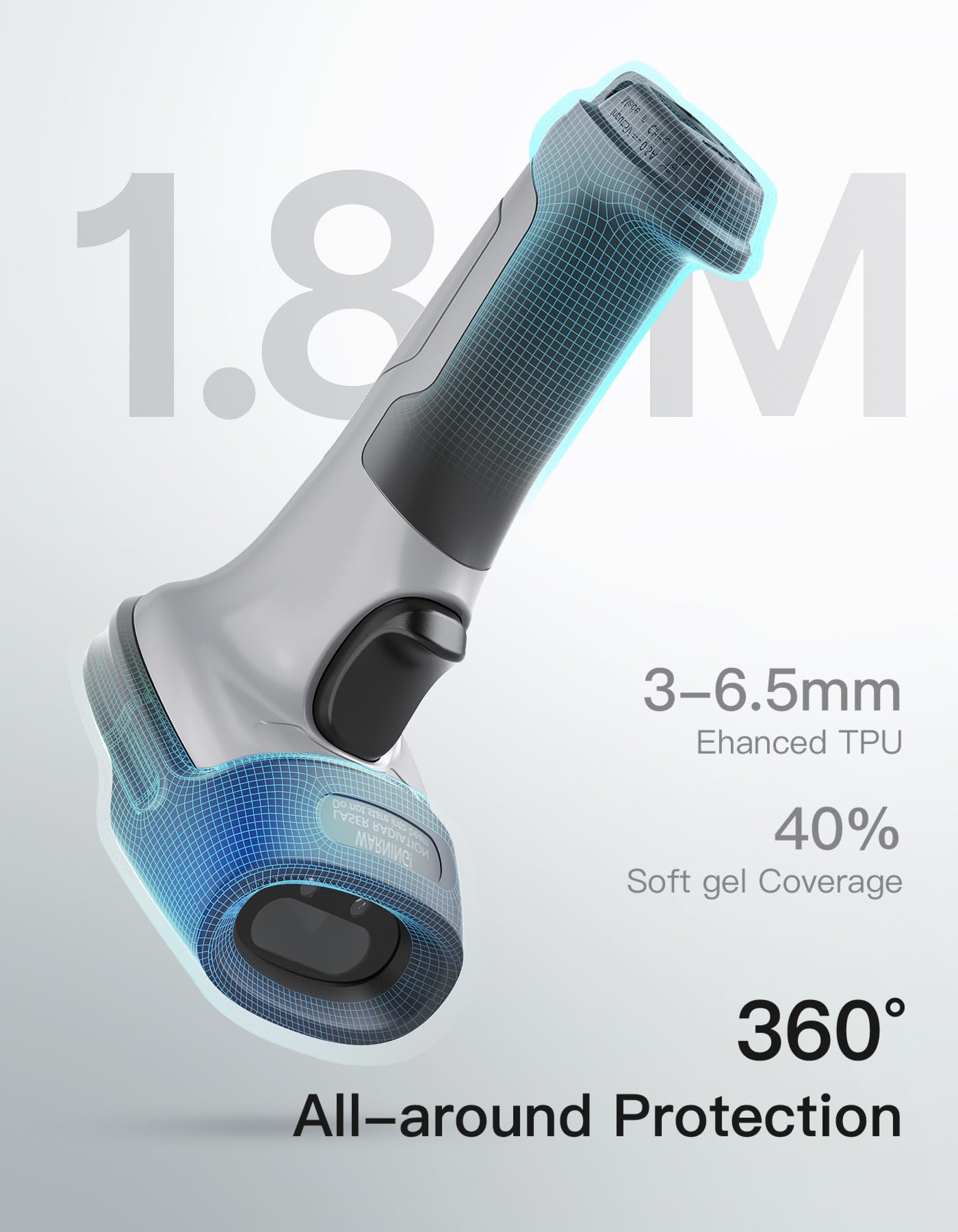 Foto 3 | Escáner De Código De Barras Inateck Bcst-72 Inalámbrico Bluetooth 2d - Venta Internacional.