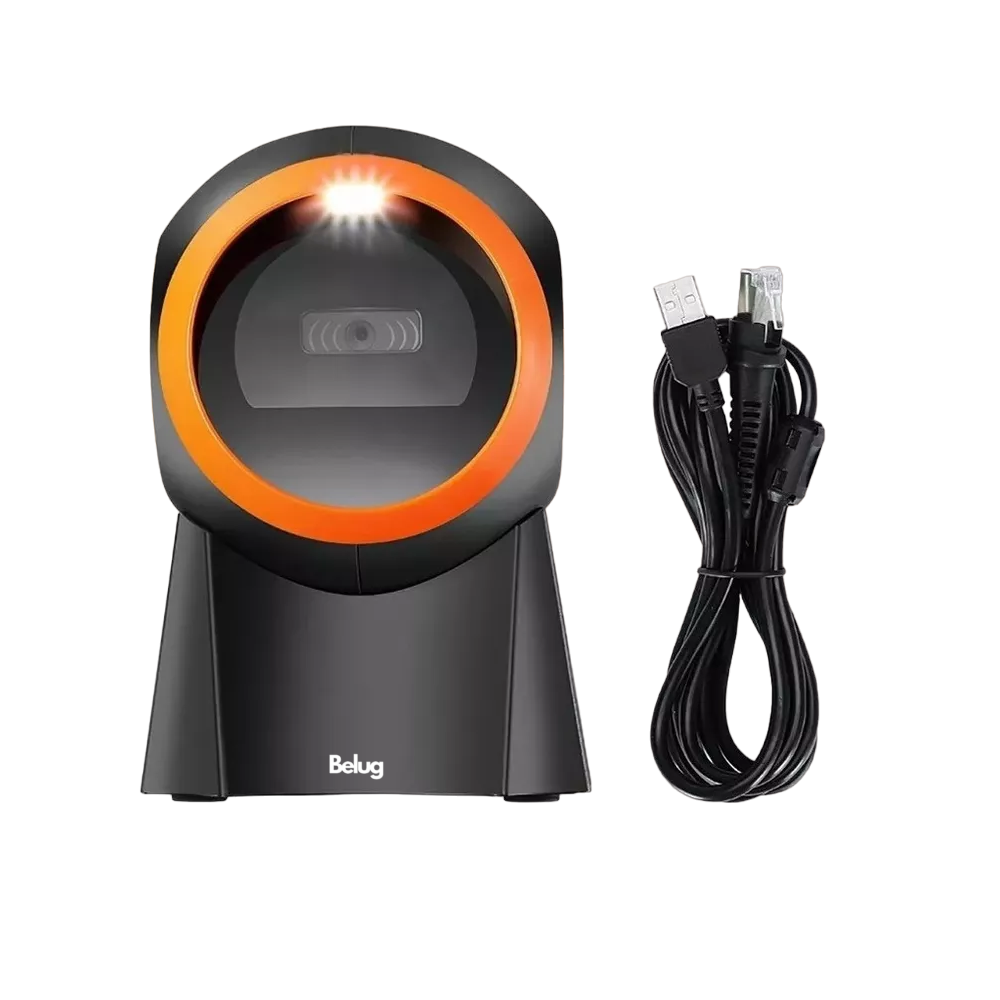 Foto 1 | Lector Código Barras Omnidireccional 1d/2d/qr Usb Scanner Belug Negro