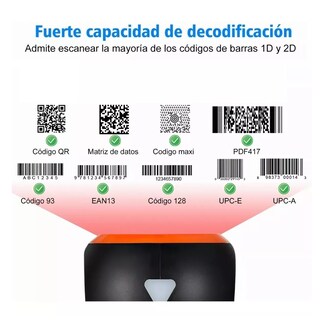 Foto 4 | Lector Código Barras Omnidireccional 1d/2d/qr Usb Scanner Belug Negro