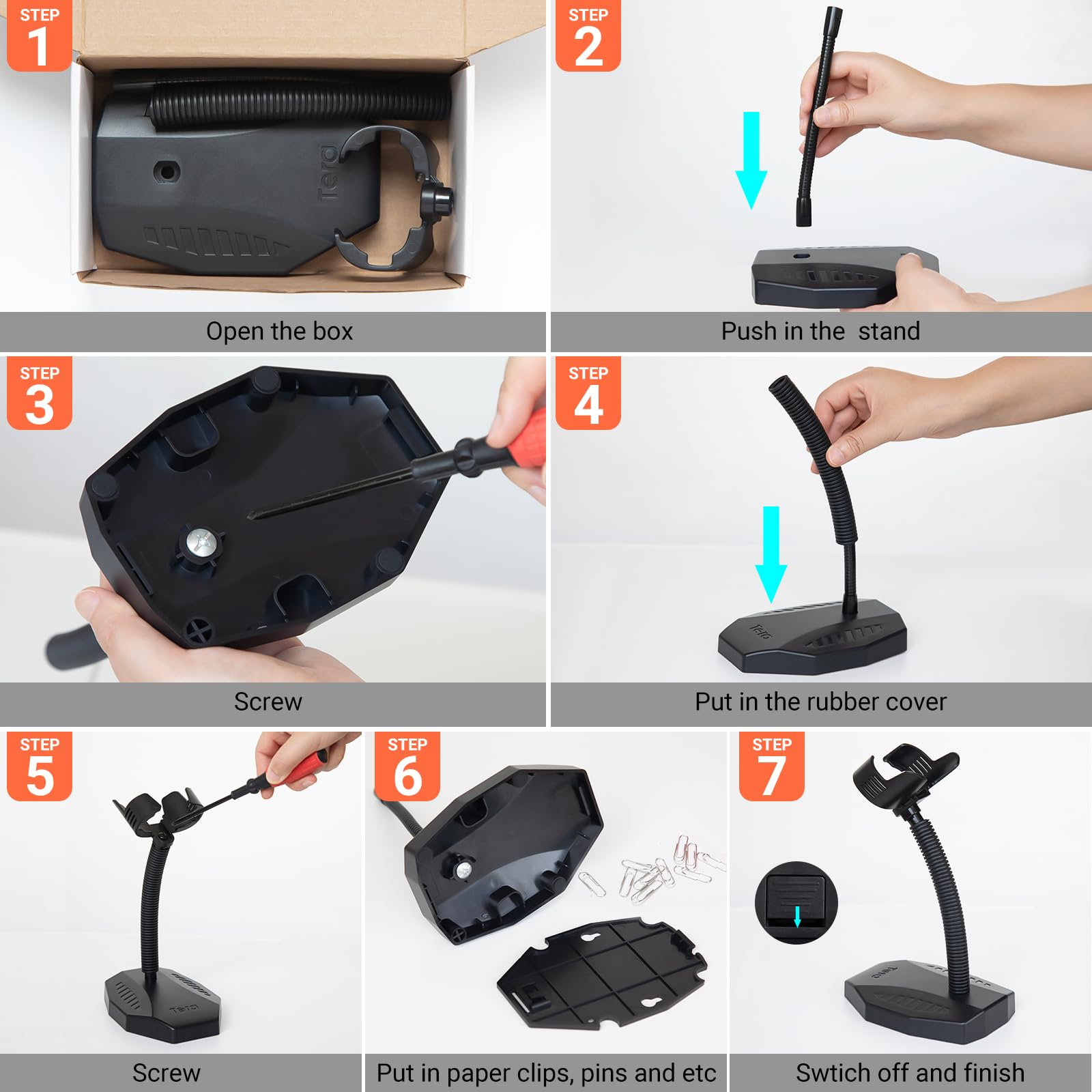 Foto 7 pulgar | Soporte Universal Para Escáner De Código De Barras Tera, Ángulo Y Altura - Venta Internacional.