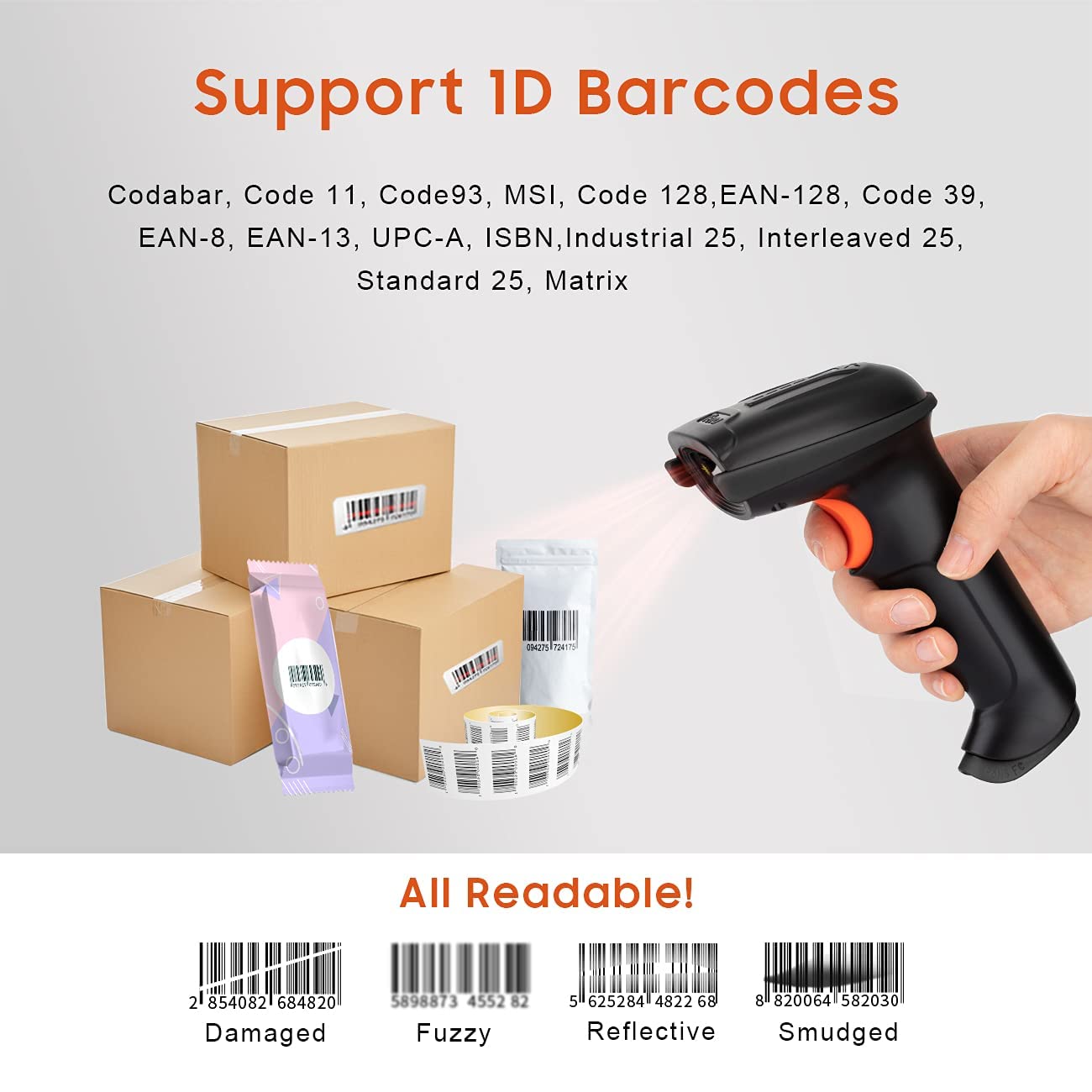 Foto 8 pulgar | Escáner De Código De Barras Tera Wireless Versátil Láser 1d 2 En 1 - Venta Internacional.