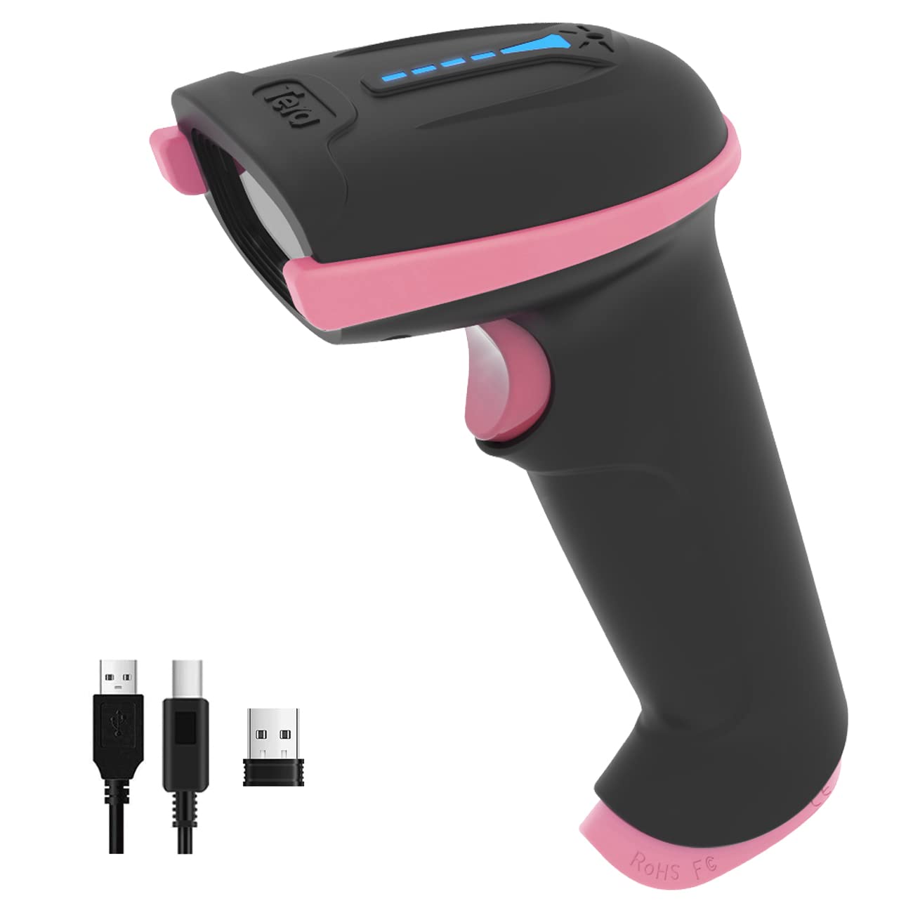 Foto 2 pulgar | Escáner De Código De Barras Tera 5100 Inalámbrico 2 En 1 Láser 1d Rosa - Venta Internacional.