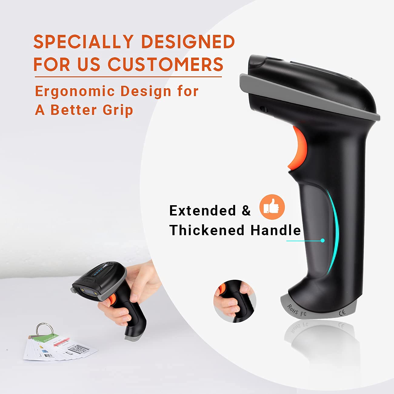 Foto 7 pulgar | Escáner De Código De Barras Tera Wireless Versátil Láser 1d 2 En 1 - Venta Internacional.