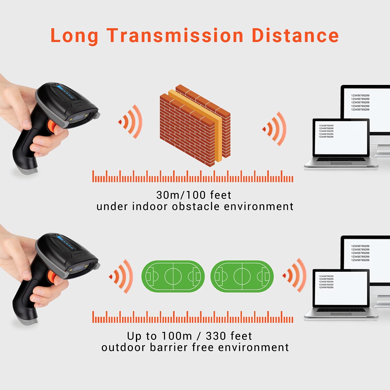 Foto 8 pulgar | Escáner De Código De Barras Tera Wireless Versátil Láser 1d 2 En 1 - Venta Internacional.