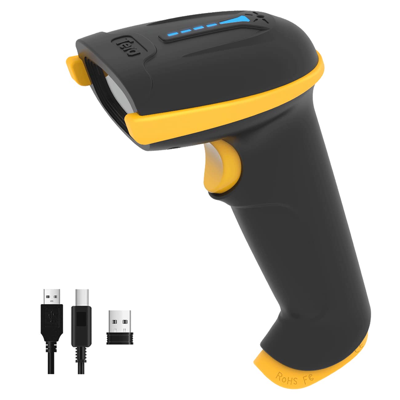 Foto 2 pulgar | Escáner De Código De Barras Tera 5100 Inalámbrico 2 En 1 Láser 1d Amarillo - Venta Internacional.