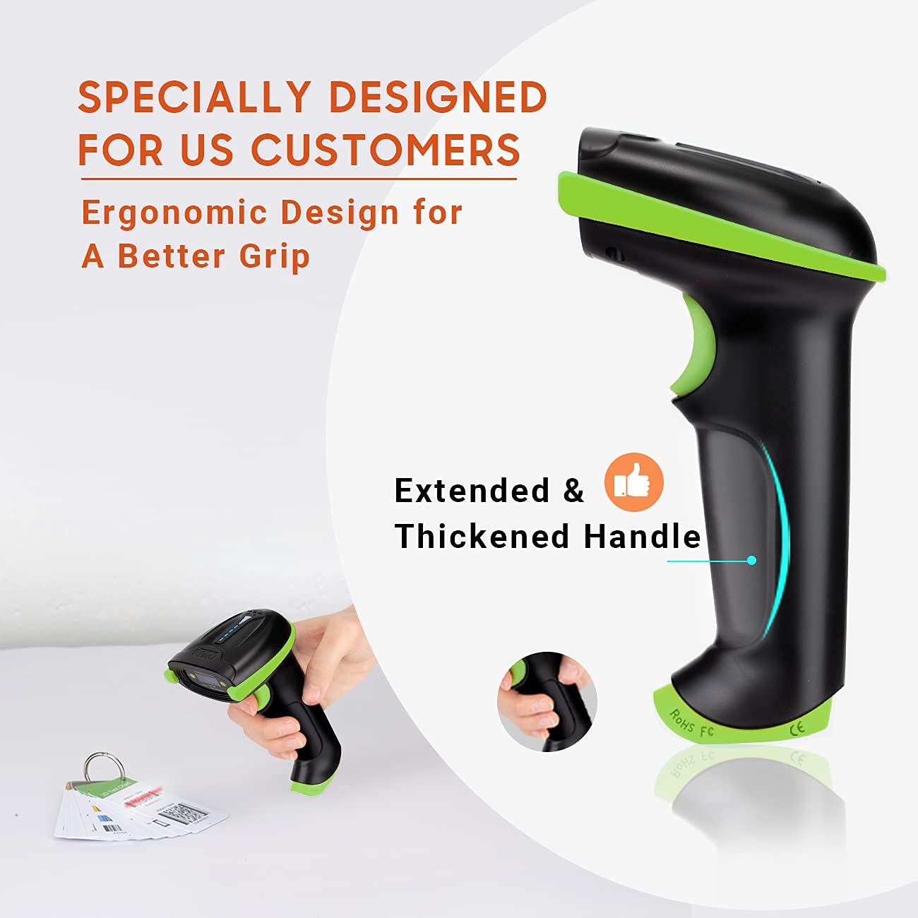 Foto 8 pulgar | Escáner De Código De Barras Tera Wireless Versátil Láser 1d 2 En 1 - Venta Internacional.