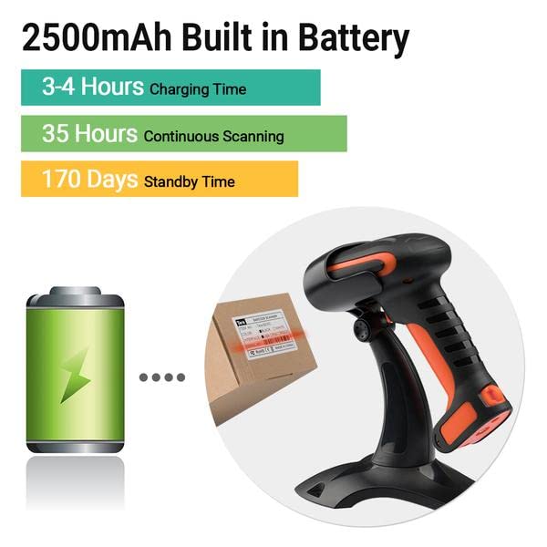 Foto 7 | Escáner De Código De Barras Inalámbrico Industrial Tera Pro 8100 Naranja - Venta Internacional.