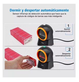 Foto 3 | Lector Código Barras Omnidireccional 1d/2d/qr Usb Scanner Negro