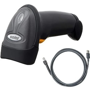 Foto 2 | Lector De Código De Barras Con Soporte Zebra Symbol Ls2208 Usb 1d 5v Twilight Black