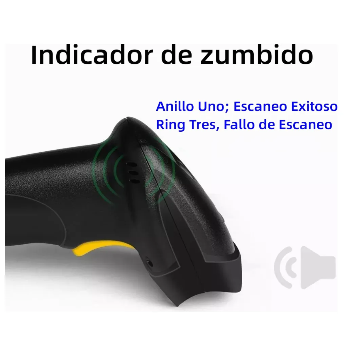 Foto 5 | Lector De Barras Laser Tipo De Conector Del Cable Usb Lab.g Negro