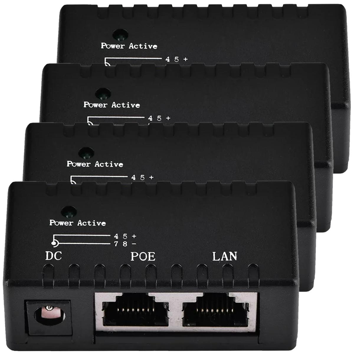 Foto 1 | Inyector Poe Puntos de Acceso Wifi Hot Shot Mxpoi-004 Negro 4 Piezas