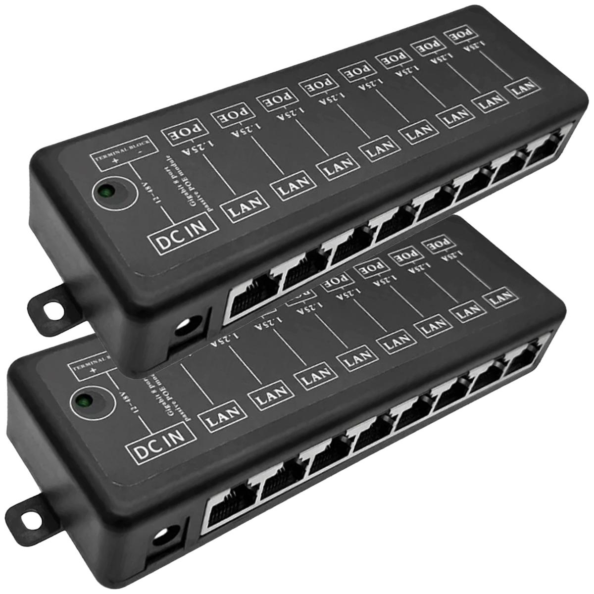 Foto 1 | Inyectores Poe Multipuertoventdepot Mxpei-002 2piezas Negro