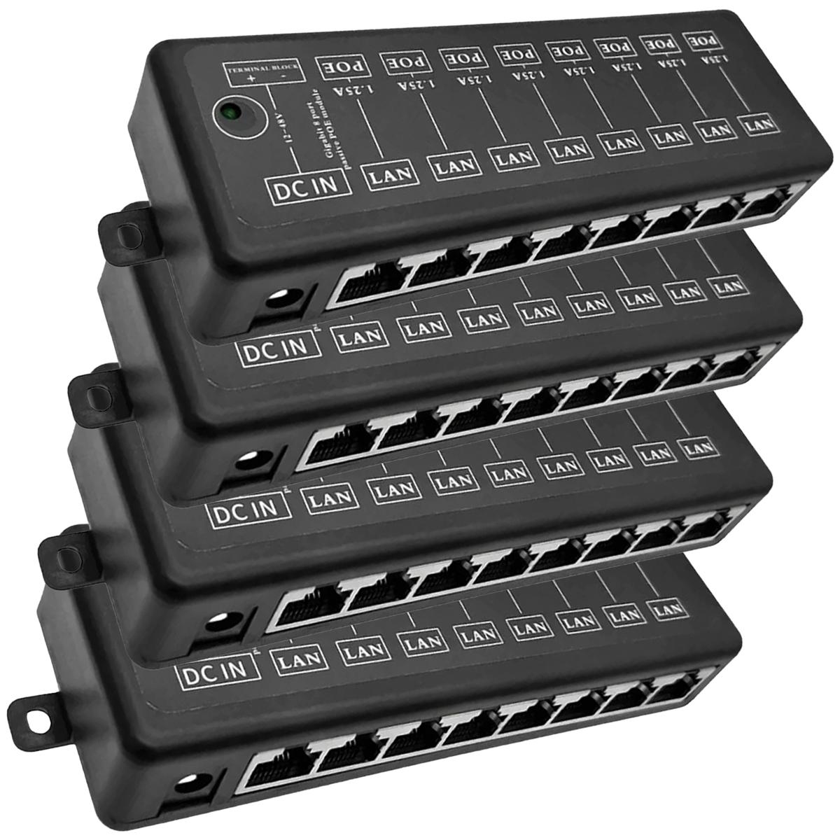 Foto 2 pulgar | Inyectores Poe Alta Capacidad Ventdepot Mxpei-004 4piezas Negro