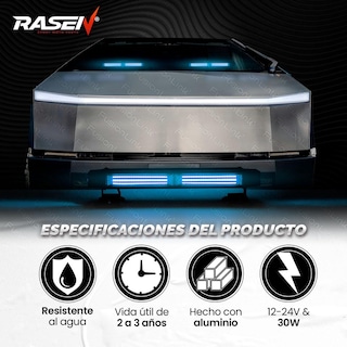 Foto 3 | Barra Torreta Estrobo Rasenleds Con Base Magnética 35cm