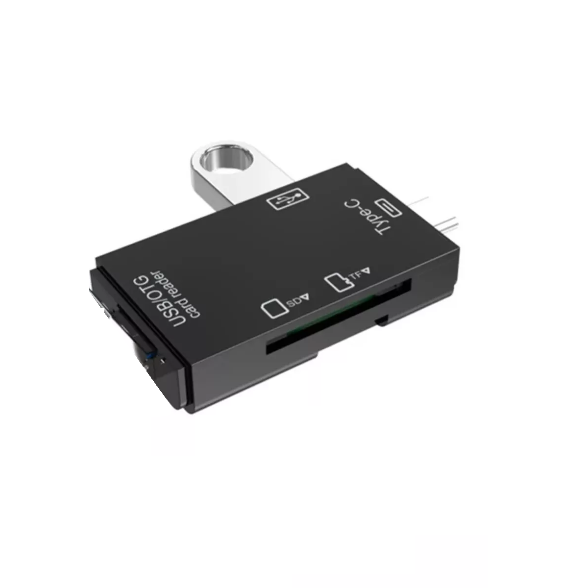 Foto 1 | Adaptador Lector Tarjetas Usb Tipo-c Sd Tf Otg Pc Telémóvil Eo Safe Imports Esi-5069 Negro