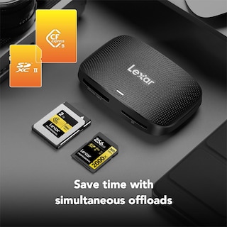 Foto 4 | Lector de Tarjetas Lexar Professional CFexpress Tipo B/SD USB 3.2 - Venta Internacional