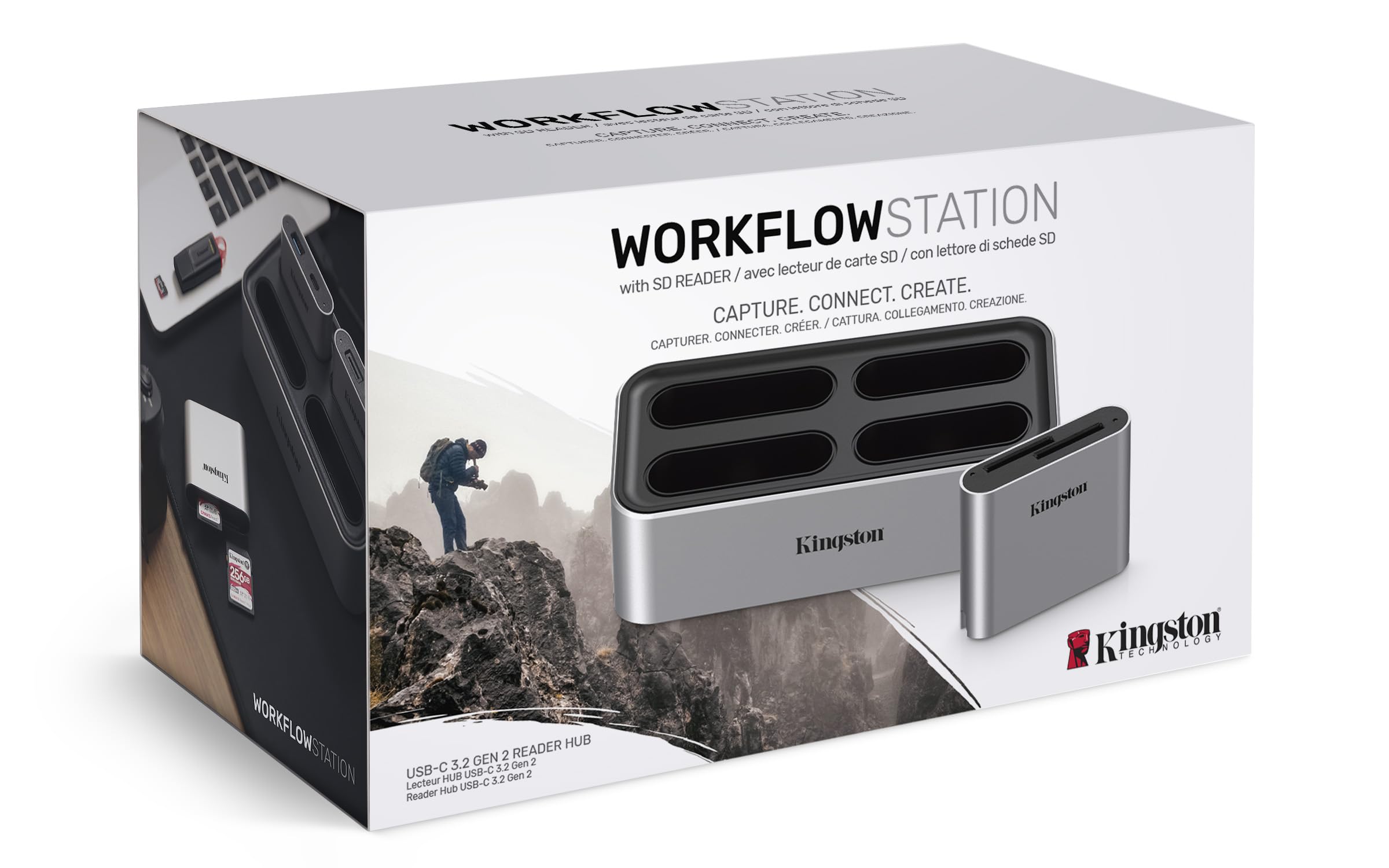 Foto 4 | Workflow Station Kingston Wfs-s Usb 3.2 Gen 2 Con Lector Sd - Venta Internacional.