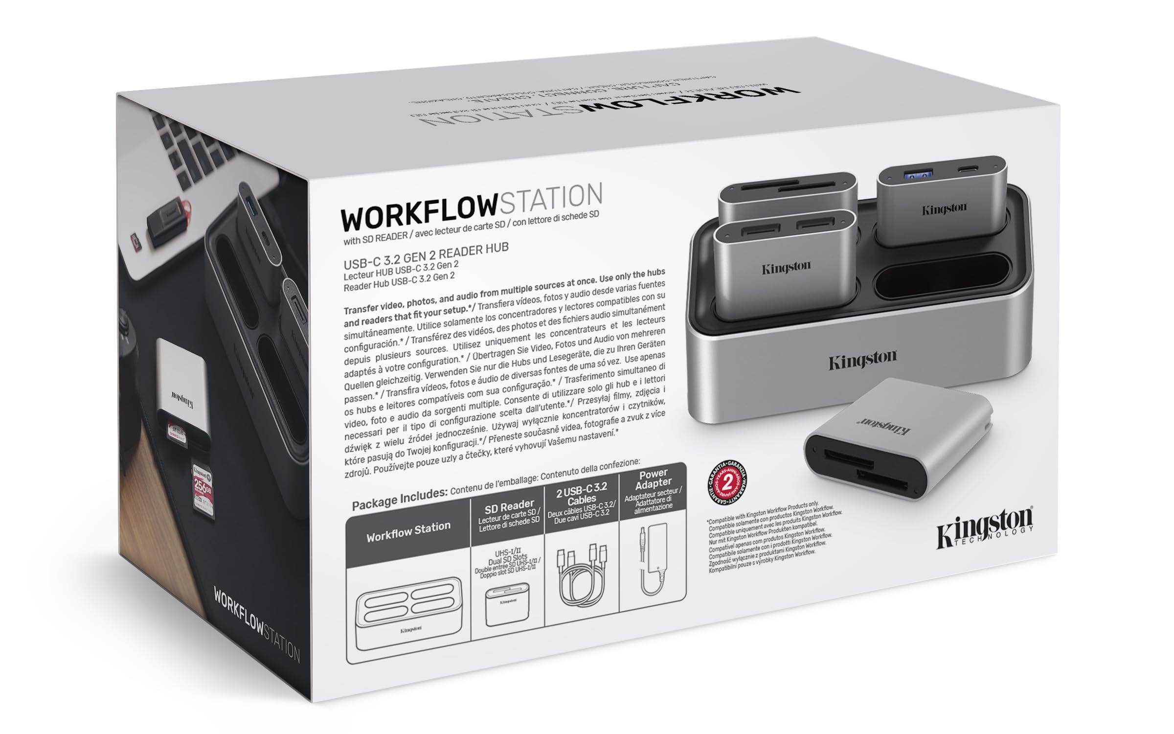 Foto 6 pulgar | Workflow Station Kingston Wfs-s Usb 3.2 Gen 2 Con Lector Sd - Venta Internacional.