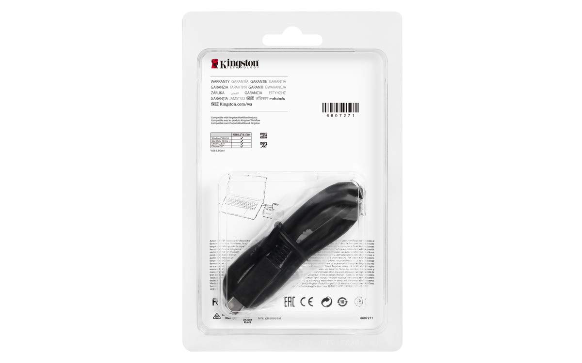 Foto 5 | Lector Microsd Kingston Workflow Usb 3.2 Gen 1 De Doble Ranura - Venta Internacional.