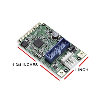 Foto 3 | Minitarjeta Pci-express Syba Sd-mpe20142 Con Cable Usb 3.0 - Venta Internacional.