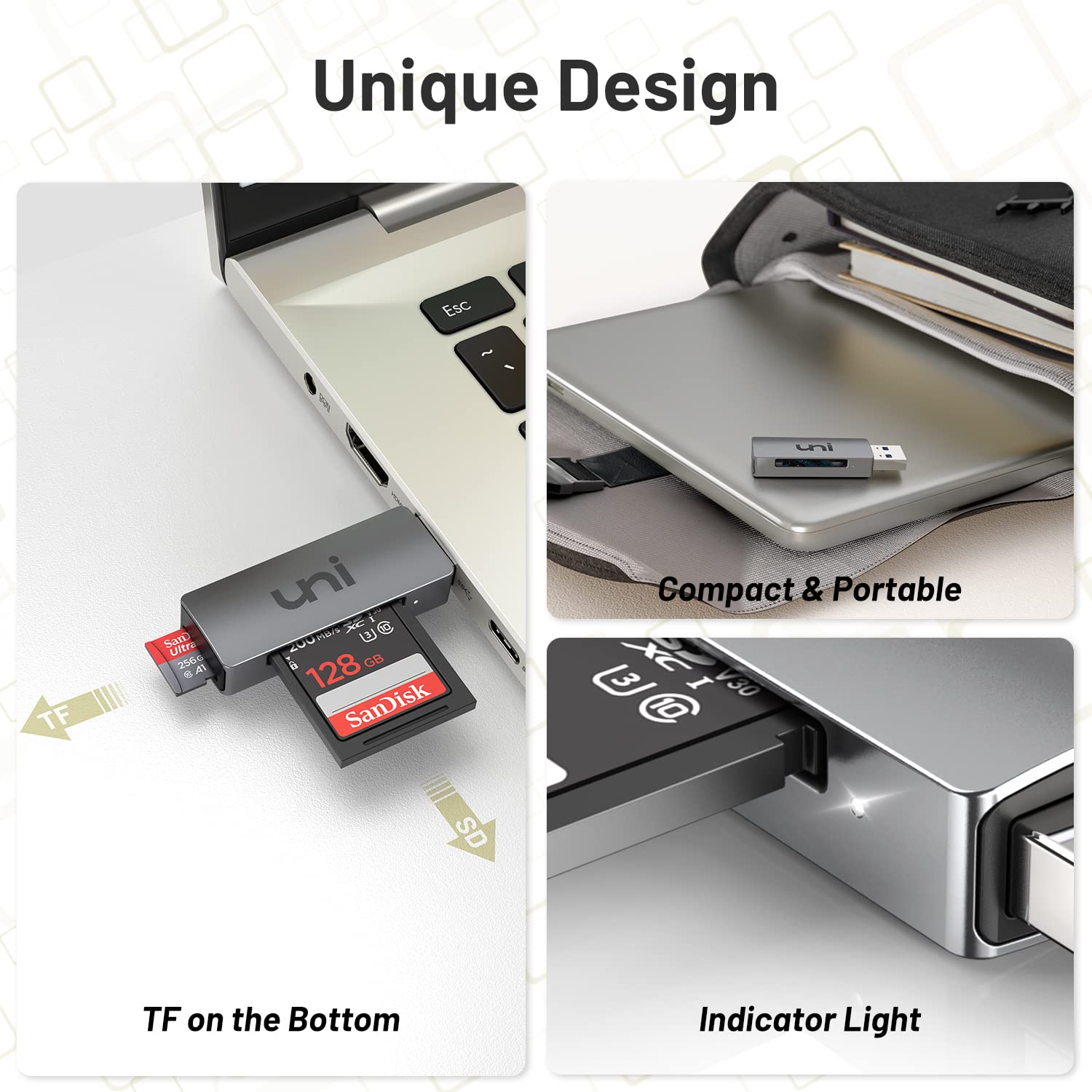 Foto 5 | Lector De Tarjetas Sd Uni Usb 3.0 De Alta Velocidad Para Mac Win Linux Pc - Venta Internacional.