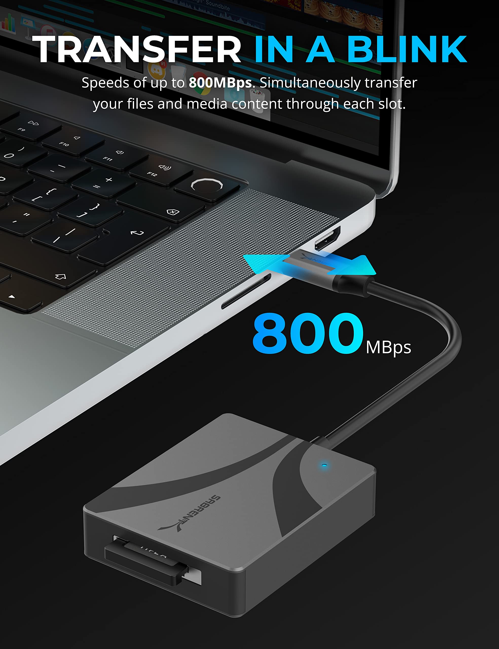 Foto 4 pulgar | Lector De Tarjetas Sabrent Usb Tipo C Cfexpress Tipo A Cr-cfxa - Venta Internacional.