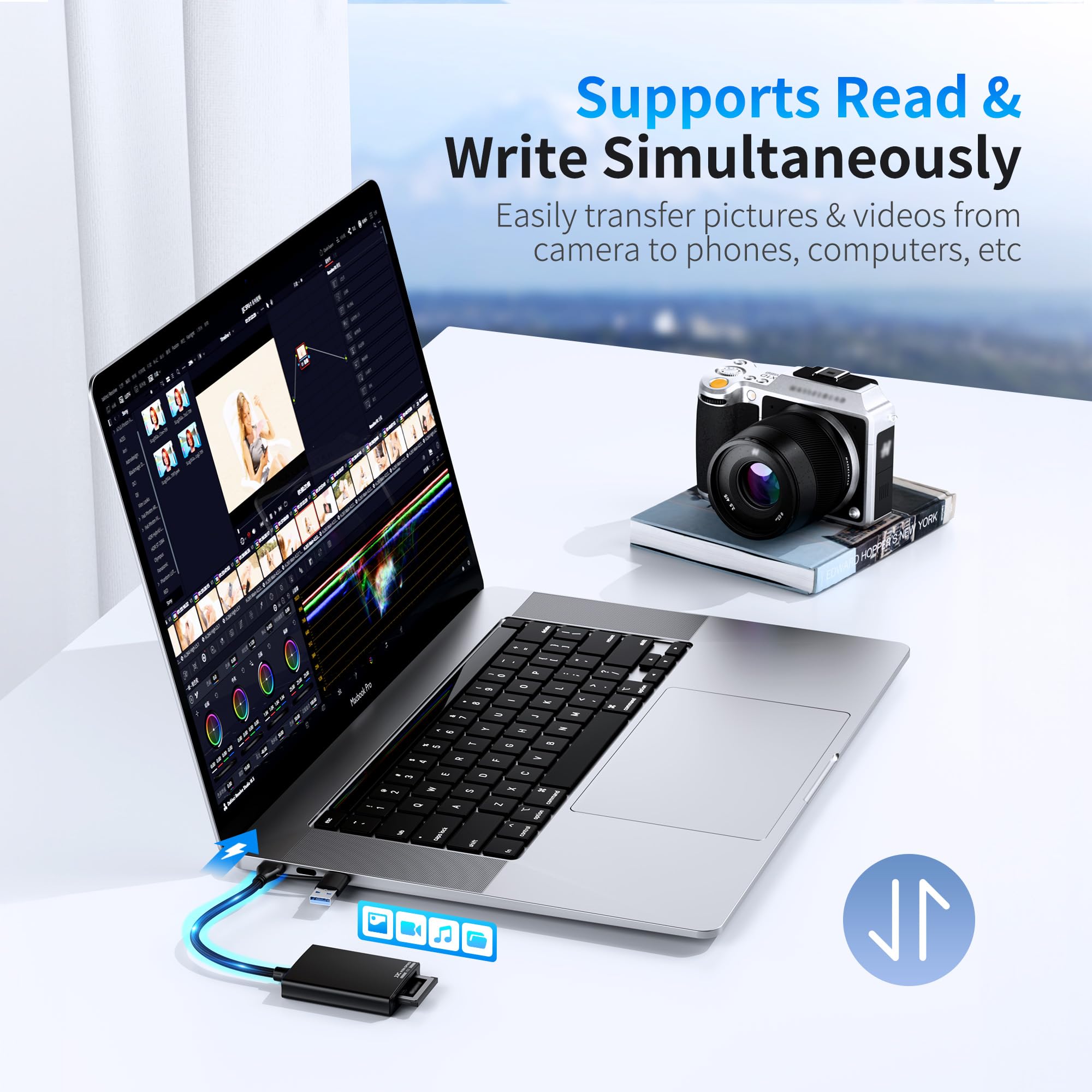 Foto 7 pulgar | Lector De Tarjetas Xqd Jjc 2 En 1 De Doble Conector Usb-c/usb-a Para Sony - Venta Internacional.