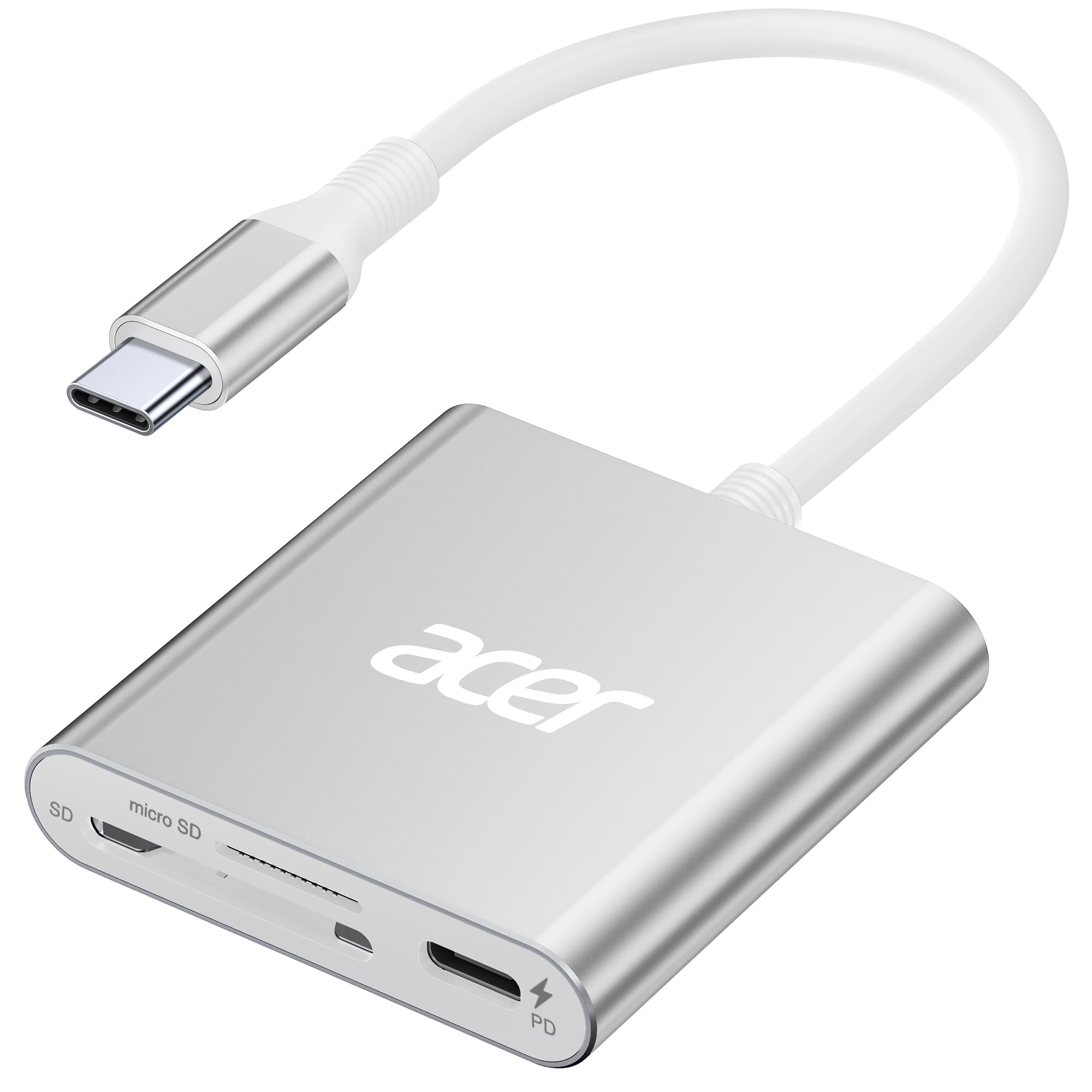 Foto 1 | Lector De Tarjetas Acer Sd 4.0 Uhs-ii Lector Micro Sd Usb C Plateado - Venta Internacional.