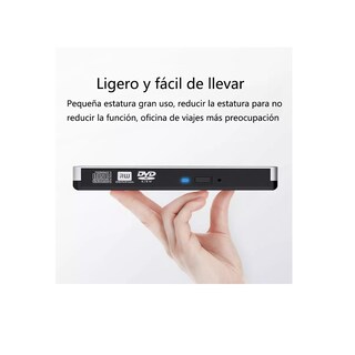 Foto 3 | Lectora y Grabadora de DVD/CD Externa Eo Safe Imports ESI-6849 color Blanco