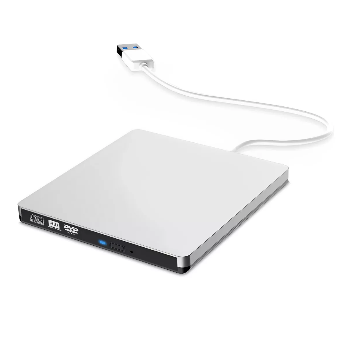 Lectora Y Grabadora De Dvd/cd Externa, Usb 3.0 Win 10 Eo Safe Imports Esi-11622 Blanco